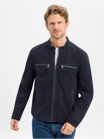 Mauritius Lederjacke in marine