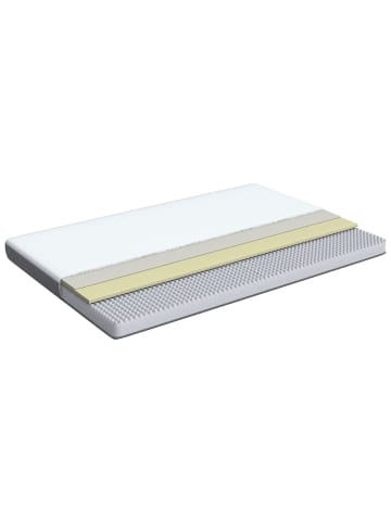 Beliani Matratze PICCOLO in Grau/Weiß - (W) 90 x (H) 10 x (L) 200 cmH2/3 Mittel