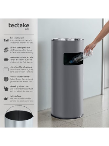 tectake Standaschenbecher  25 x 61 cm, anthrazit