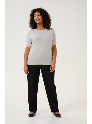 KAFFE curve Strickpullover KClizzy in Soft Chambray/FeatherG. Stripe