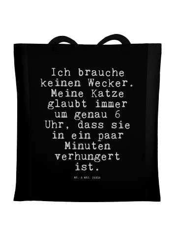 Mr. & Mrs. Panda Laptoptasche Ich brauche keinen Wecker.... mit ... in Schwarz