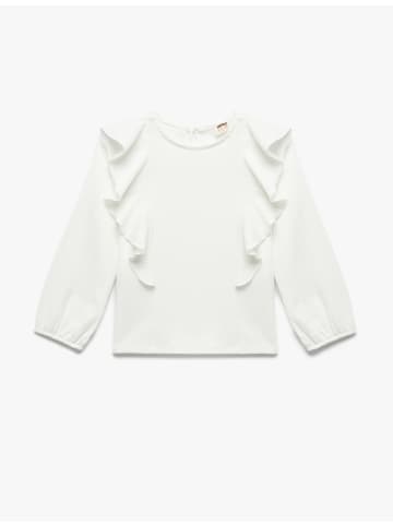KOTON BLUSE LS in Ekru