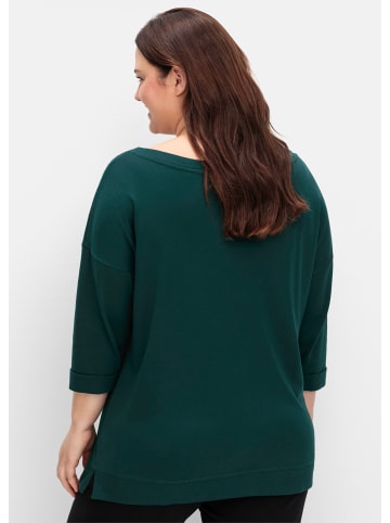 sheego Oversize-Shirt in tiefgrün