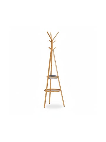 relaxdays Garderobe in Natur - (B)50 x (H)171 x (T)50 cm