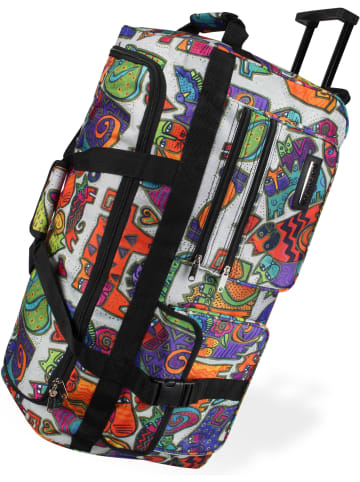 normani Reisetasche mit 3 Rollen 80 Liter in Picasso