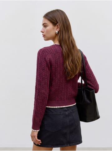 Vero Moda Strickjacke in Tawny Port