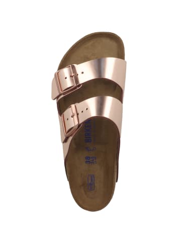 Birkenstock Sandale Arizona Glattleder Weichbettung normal in braun