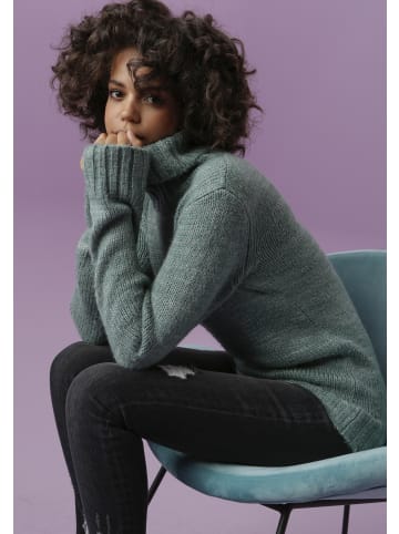 Aniston CASUAL Rollkragenpullover in jade-meliert