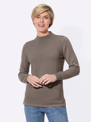 WITT WEIDEN Stehkragenpullover in taupe