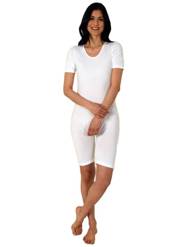 NORMANN Pflegebody kurzarm Bereißverschluss - 65807 in weiss