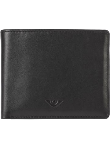 VLD VOi Leather Design Soft Otello Geldbörse Leder 12 cm in schwarz