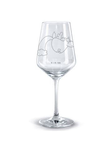 Mr. & Mrs. Panda Bordeauxglas Einhorn Fliegendes Pferd ohne Spruch in Transparent
