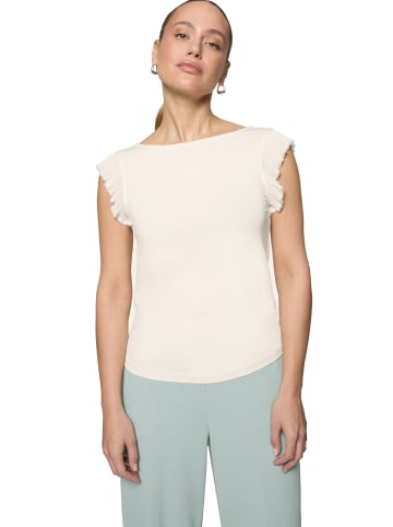 Zero  T-Shirt Rüschen mit Perlen in Eggnog