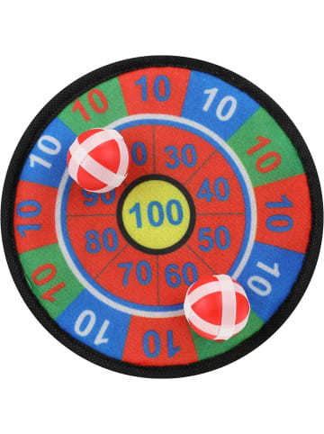 Toi-Toys Mini Dartscheibe Klettband 18cm inkl 2 Bälle in mehrfarbig