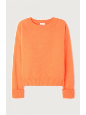 American Vintage Pullover PULL AMPLE ML COL ROND in Saumon Chine