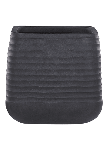 Beliani Outdoor Blumentopf PARIKIA in Schwarz - (W) 50 x (H) 49 x (L) 50 cm