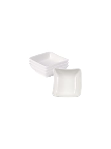 Villeroy & Boch 4er Set Dipschälchen NewWave in Weiß 8,5 x 8,5 cm in weiß