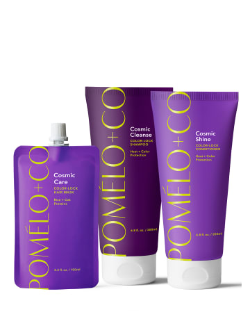 POMELO+CO. Shampoo, Conditioner und Haarmaske Cosmic Trio in purple