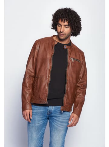 Maze Lederjacke 181Berwick in dark cognac