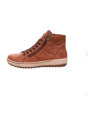 remonte Schnürstiefelette in cognac