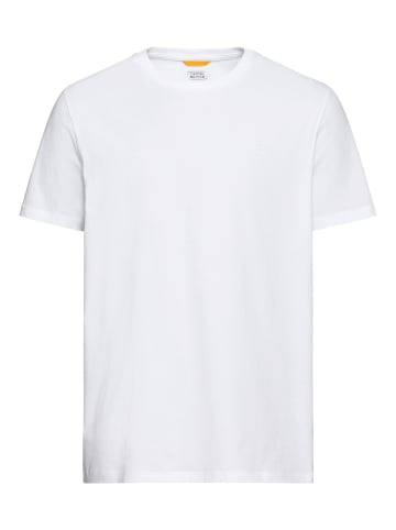 Camel Active Basic T-Shirt aus nachhaltigem Organic Cotton in Weiß