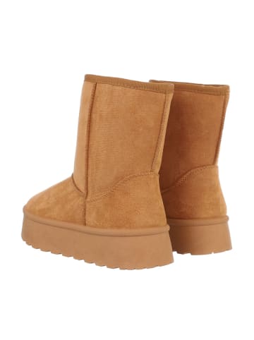 Ital-Design Stiefelette in Camel