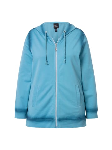 Ulla Popken Sweatjacke in helles petrol