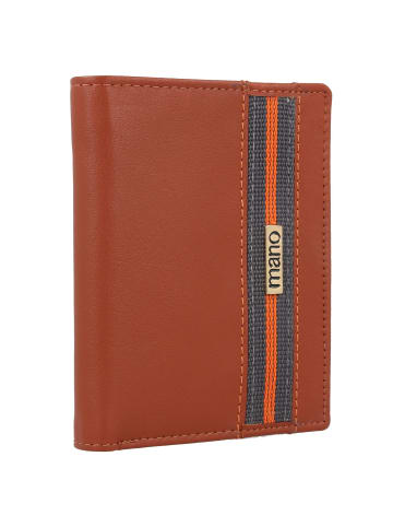 mano Don Leonardo Geldbörse RFID Leder 12,5 cm in cognac