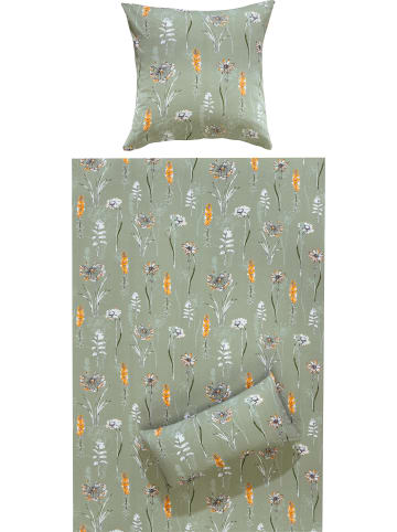 REDBEST Single-Jersey Bettwäsche in grün-orange