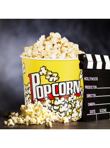 relaxdays 24x Popcorn Eimer in Gelb