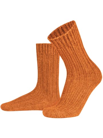 normani 2 Paar WollSocken aus Alpaka- und Schafwolle in Orange