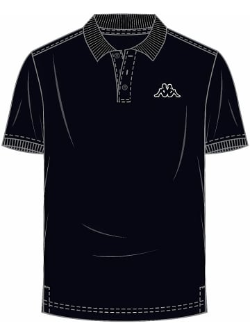 Kappa Polo "Poloshirt in großen Größen" in Schwarz