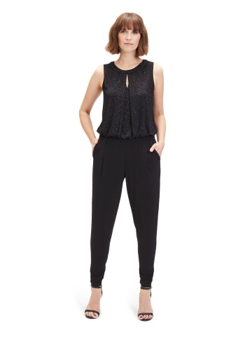 Vera Mont Jumpsuit im Glitzer-Look in Patch Black/Black