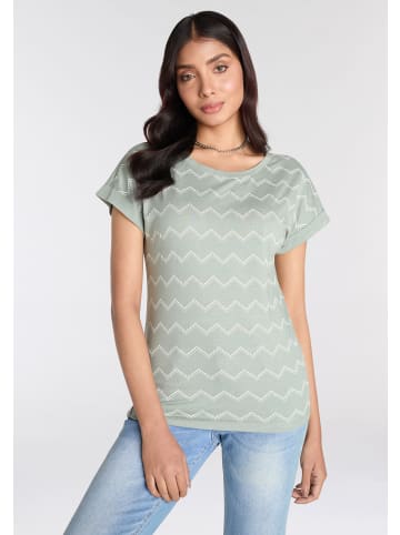 Kangaroos Kurzarmshirt in grün-grau-weiss