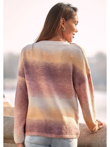 Vivance Strickpullover in apricot-orange-koralle