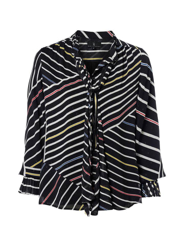Mart Visser Irina Bluse mit Print, Schwarz/Mehrfarbig
