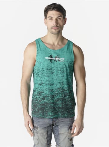 KOROSHI Herren Ã¤rmelloses t-shirt aus baumwolle in grun