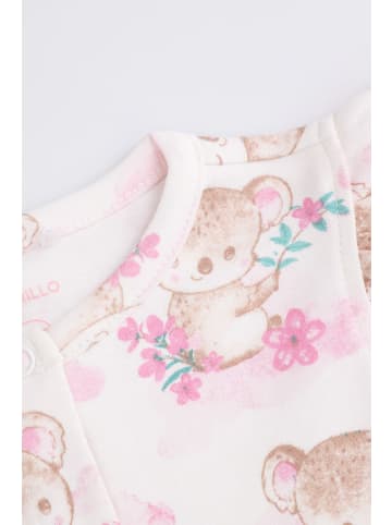 Coccodrillo Kurzarm-Strampler in ecru