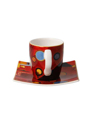 Goebel Espressotasse " Wassily Kandinsky - Schweres Rot " in Schweres Rot