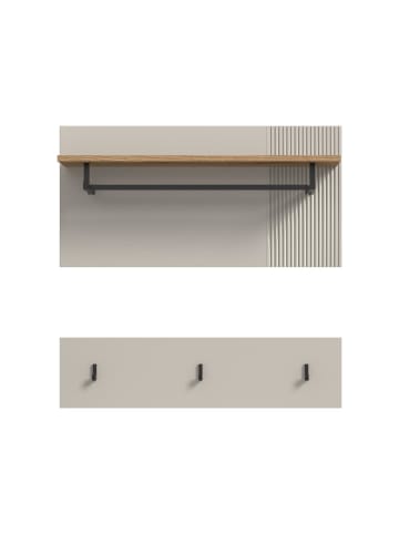 ebuy24 Wandgarderobe Slide Kaschmir 80 x 28 cm