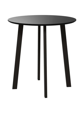 HOMCOM Esstisch in Schwarz 72L x 72B x 75H cm