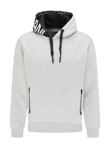 Bruno Banani Hoodie ohne Reißverschluss REED in Grau / Melange
