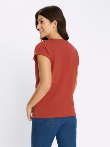 Sieh an! Kurzarm-Shirt in terra-weiß