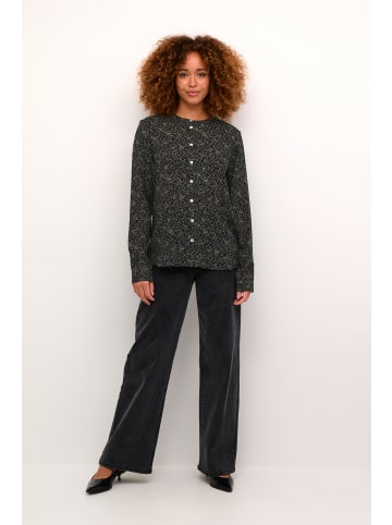Kaffe Langarm - Hemd KAjaden Regular fit in Midnight Petit Leaf Print
