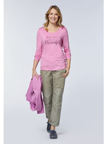 Gardena Longsleeve im gedruckten Gardening-Design in Lila