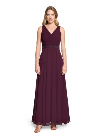 Vera Mont Abendkleid mit Plissee in Strong Aubergine