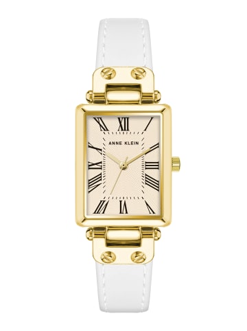 Anne Klein Quarzuhr Leather Dreams in creme / gold