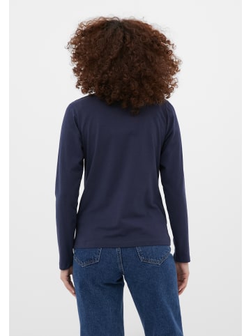 Finn Flare Langarmshirt Basic in dark blue