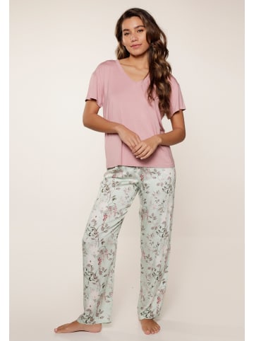 Linga Dore Linga Dore Top & Hose in Rosa/druck