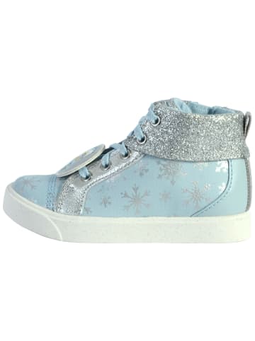 Clarks Hohe Sneaker aus Leder für Kinder – City Ice Blau
